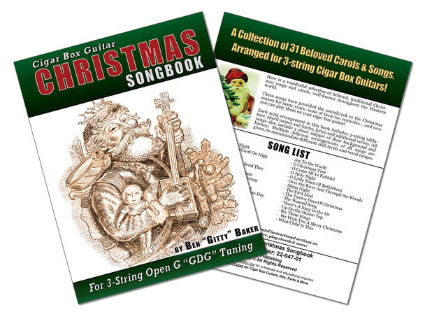 The Grinch's Cigar Box Guitar Songbook Christmas Songs for 3-String Cigar Box Guitars with Tablature.