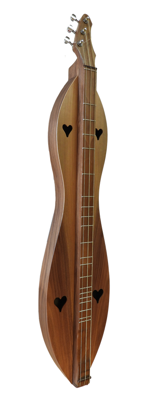 A 3 String Bass, Flathead, Hourglass with Walnut back and sides, Walnut top (3FHWW-Bass) featuring a lifetime warranty and padded Navy nylon case.