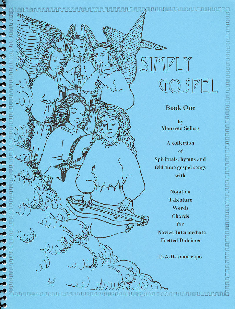 The cover of the book Simply Gospel - by Maureen Sellers featuring hymns.