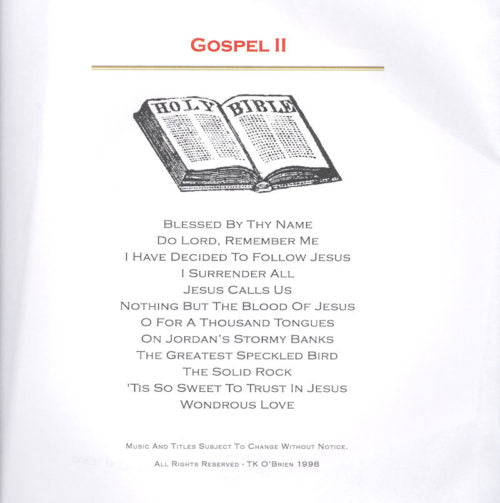 A blessed Gospel II Lap Harp Packet with the words gospel II written on it.