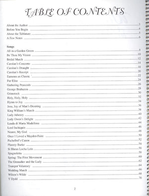 A printed table of contents from "With This Ring by Jeanne Page," listing chapter titles and corresponding page numbers, tailored for weddings, with the title "TABLE OF CONTENTS" at the top.