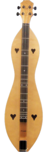 A 4FGCS Dulcimer with a heart on it.