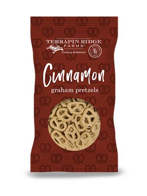Package of Cinnamon Graham Pretzel from Terrapin Ridge Farms.