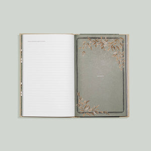 Grandma's Story: A Memory and Keepsake Journal for My Family with a green cover and leaves on it, perfect as a heartfelt gift for grandma.