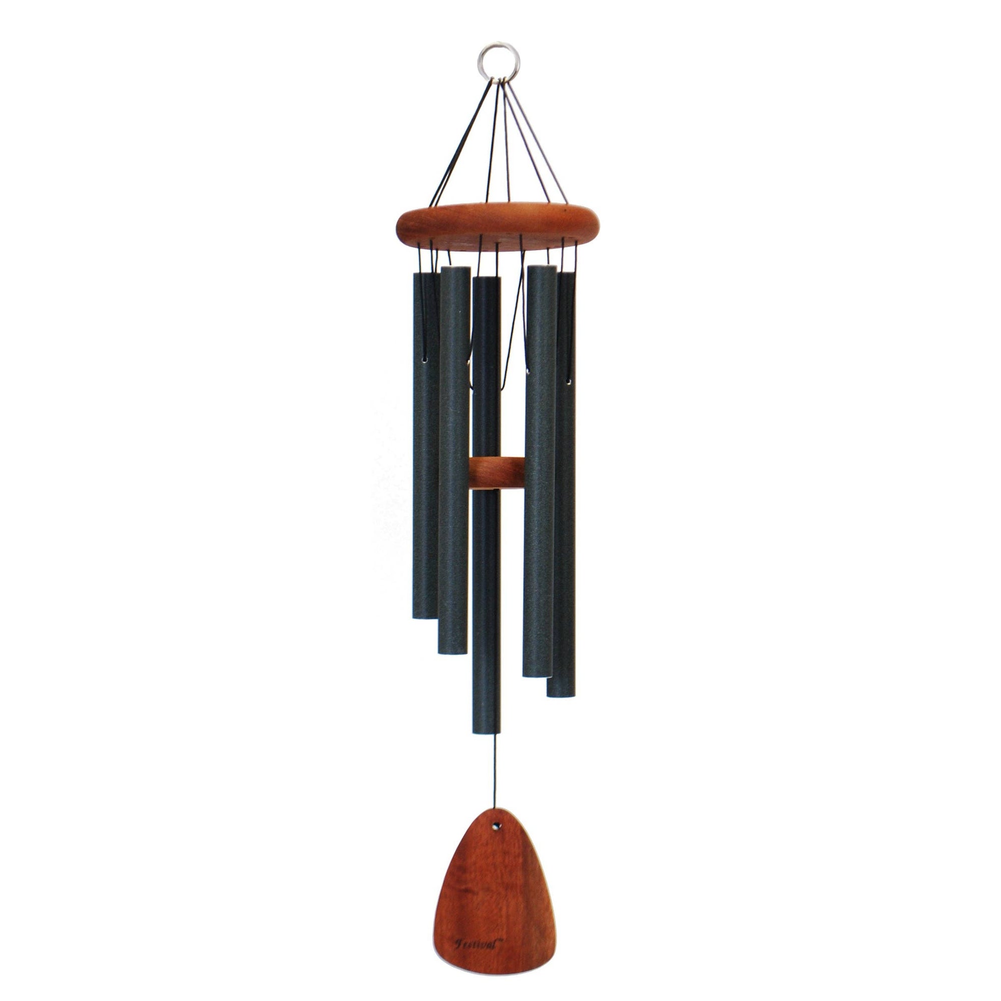 An affordable Festival® 28-inch Windchime with a wood and metal tube.