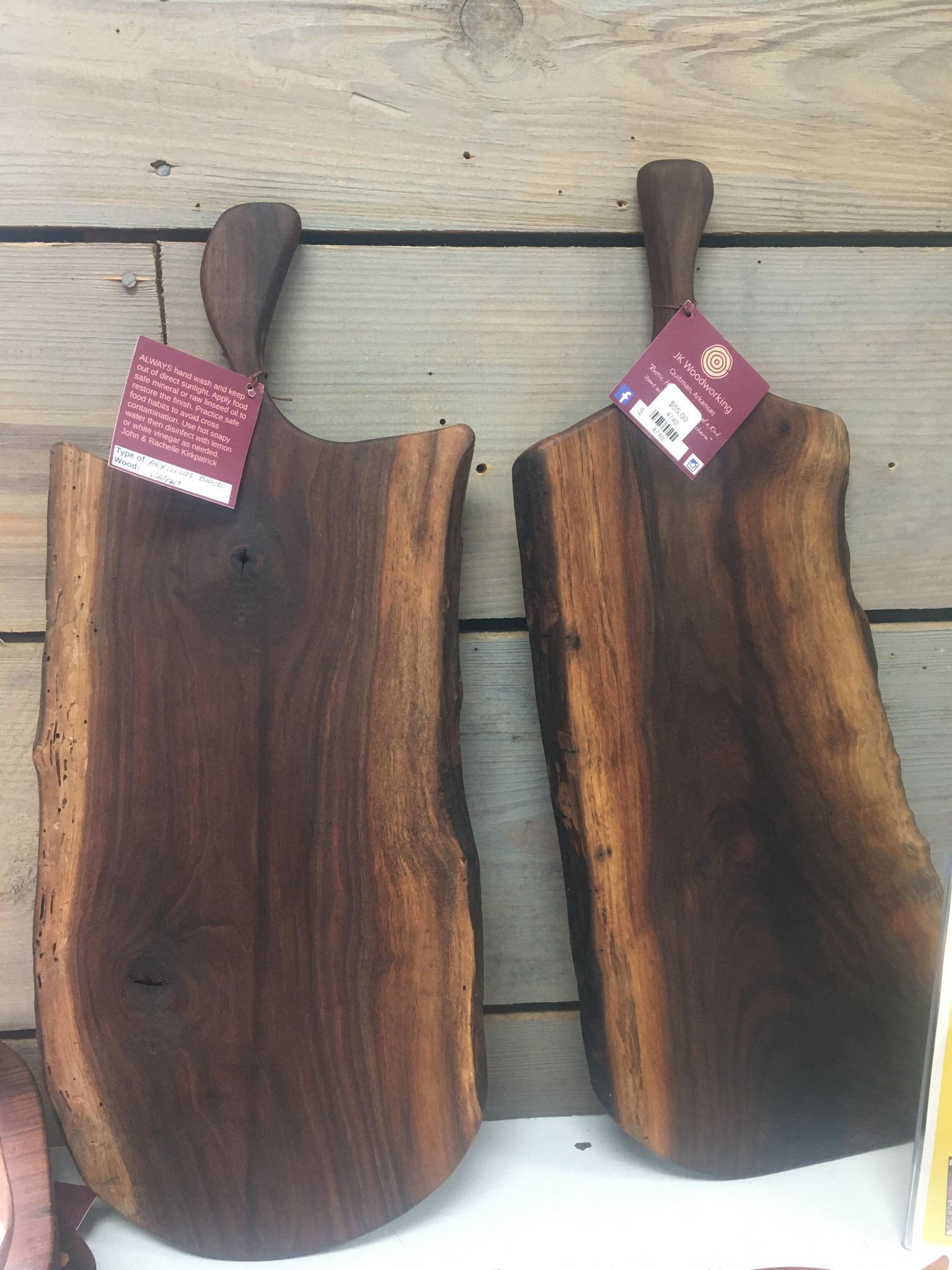 Two Handcrafted Charcuterie Boards, perfect for charcuterie! Hang them on your wall and impress your guests with the artisan craftsmanship.
