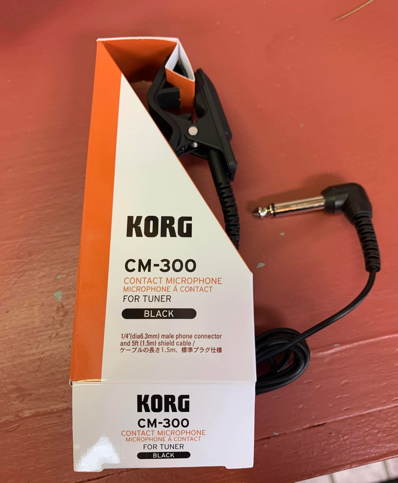 Korg Microphone Tuner Clip Black KCM300BK - The Dulcimer Shoppe