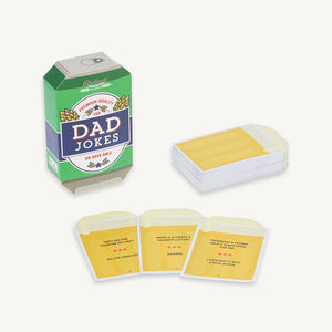 A box of 100 Dad Jokes cards, perfect for Father's Day gifting.