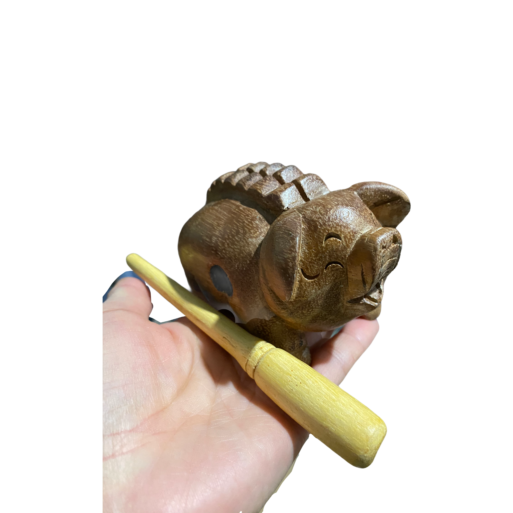 PlanToys Wooden Clatter Toy - Colorful Percussion Instrument For Toddlers, Made From Safe Rubberwood