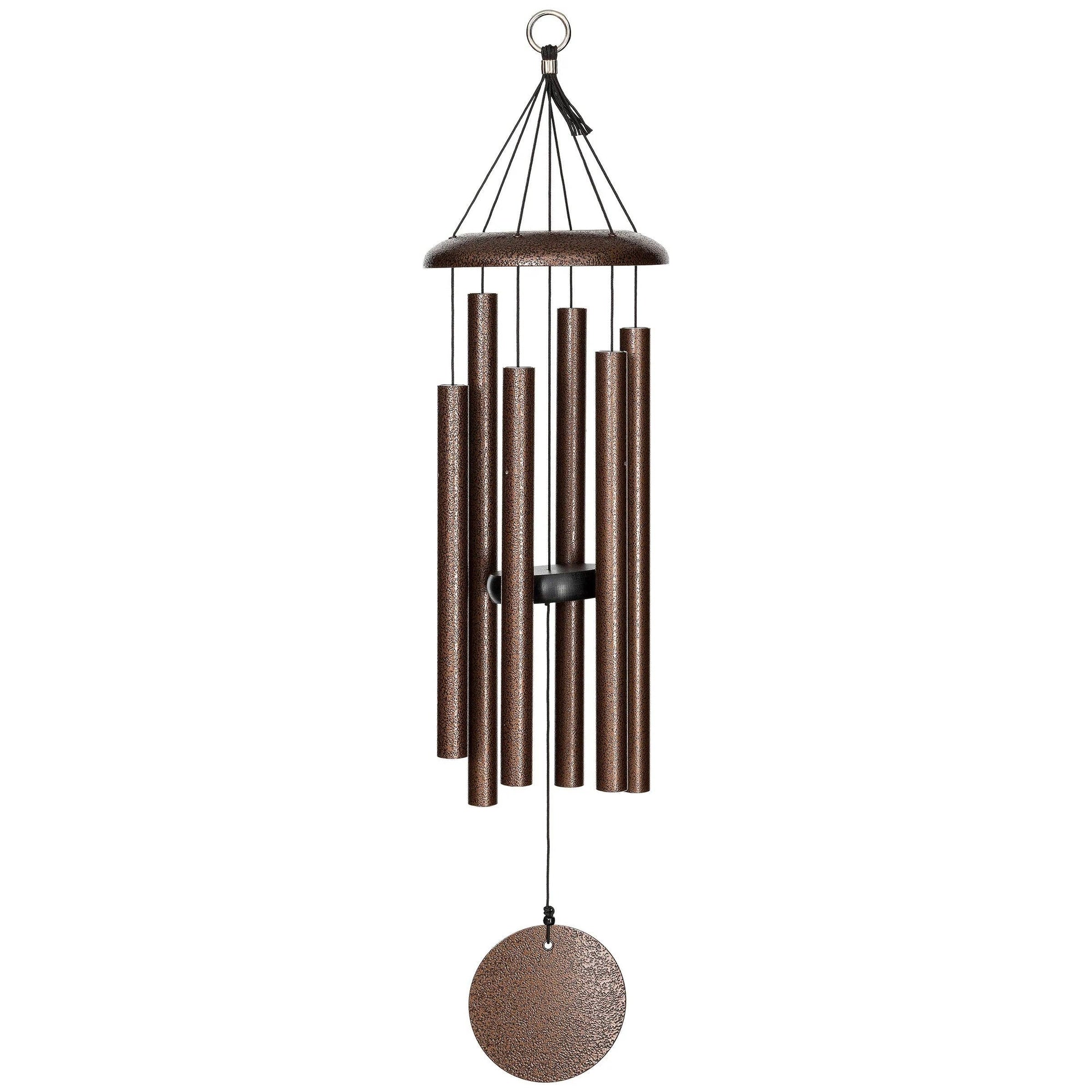 A Corinthian Bells® 30-inch wind chime for a small patio or balcony with a ball.