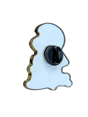 The McSpadden Kokopelli Pin is a metal tack pin with a butterfly clutch backing, shown from the back against a white background.
