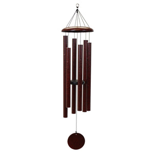 A Corinthian Bells® 50-inch wind chime with a circle that produces soothing tones.