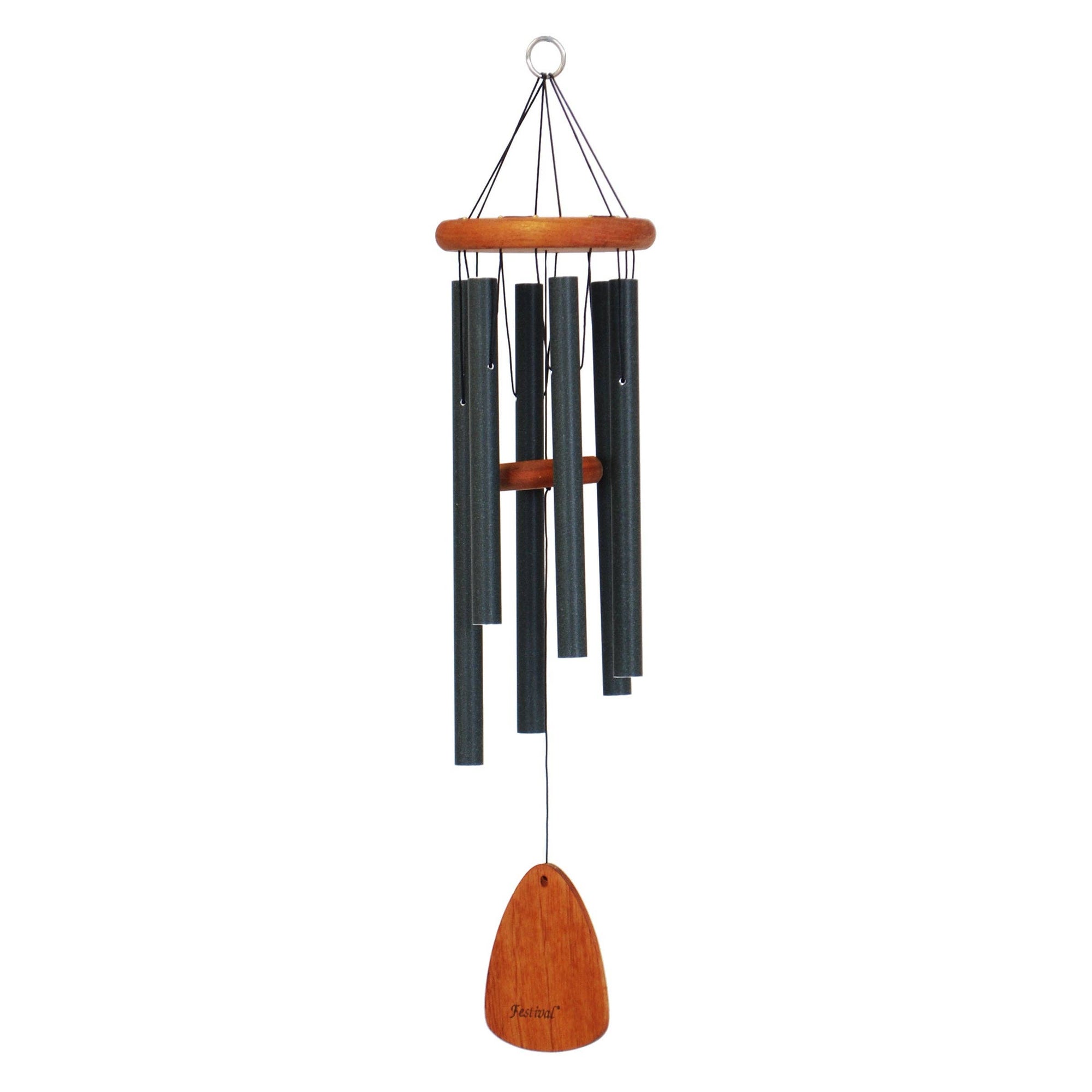 A comforting Festival® 30-inch Windchime hanging on a white background.