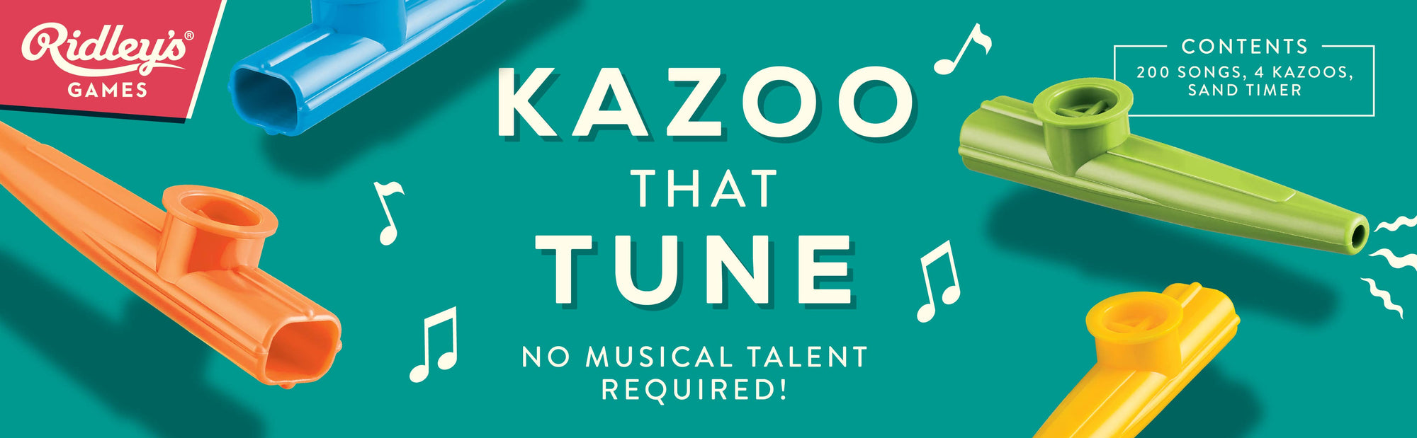 Ridley's Games presents the Kazoo That Tune - a kazoo-powered activity where no musical skills are required.