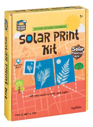 Outdoor Discovery Solar Print Kit for creating solar prints, suitable for ages 5 and up.