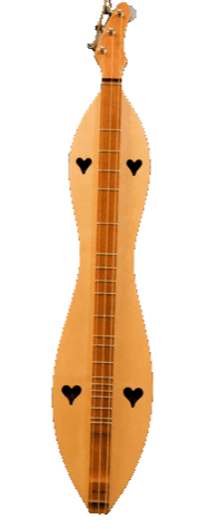 A 3 String Bass, Flathead, Hourglass, Cherry back and sides with Spruce top lute, accompanied by a lifetime warranty.