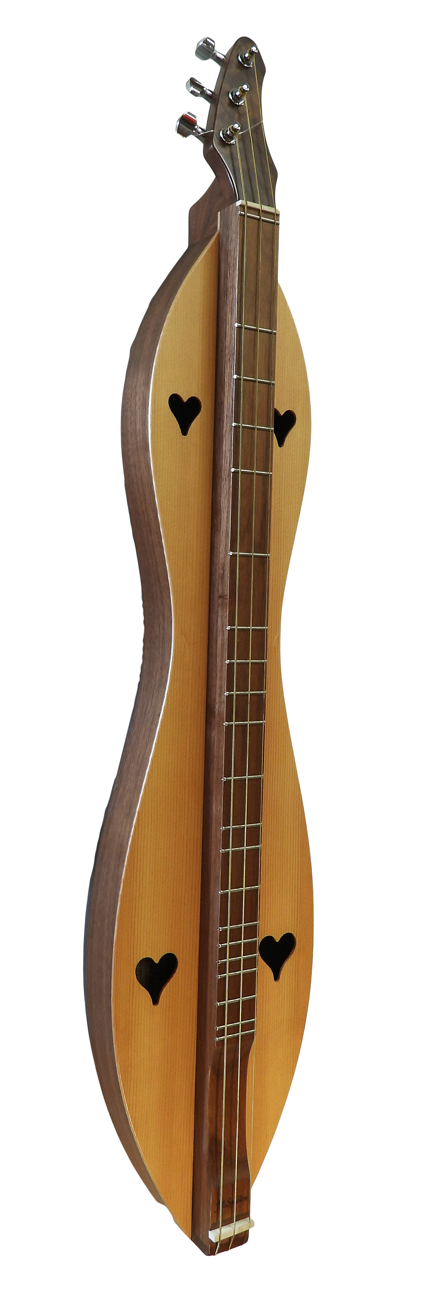 3 String Bass, Flathead, Hourglass with Walnut back and sides, Spruce top.  (3FHWS)