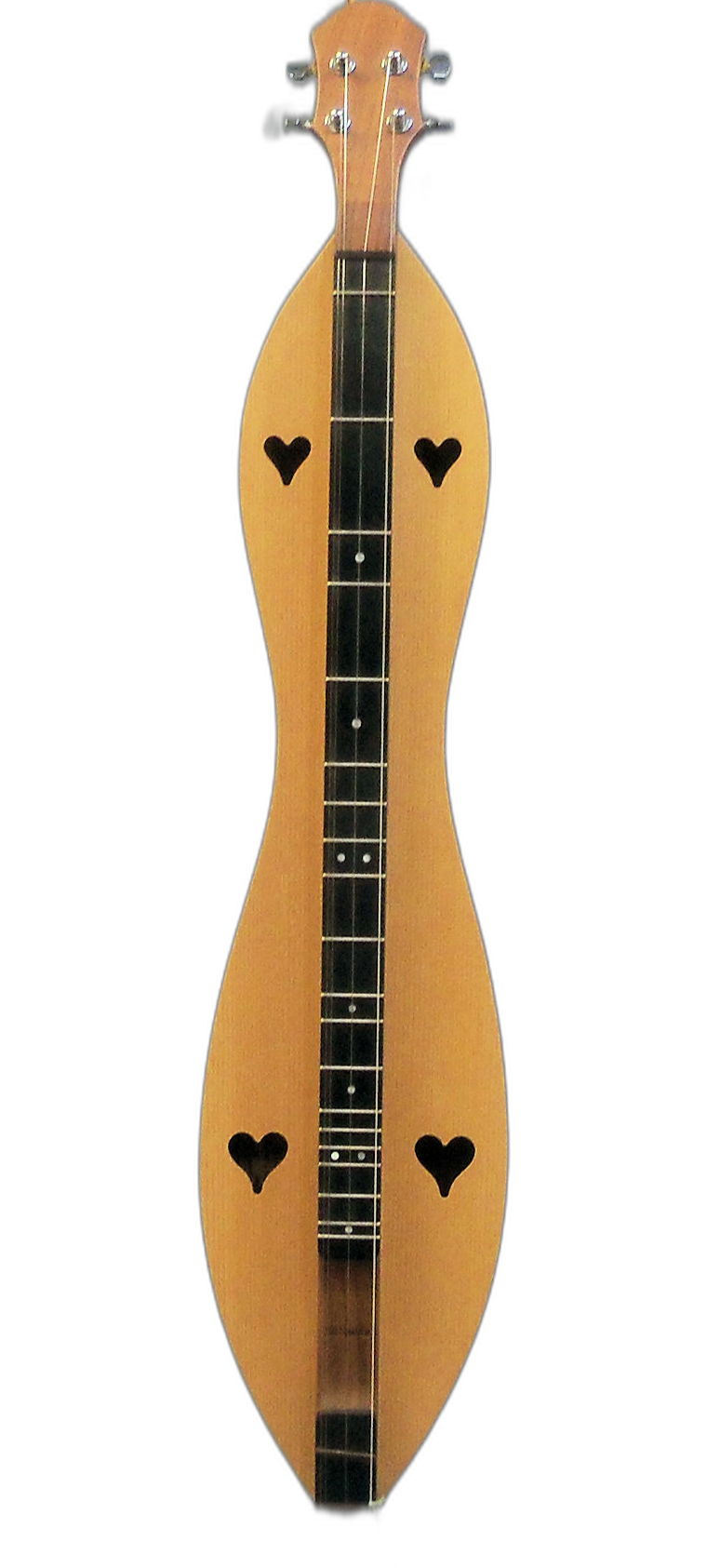 26" 4 String, Flathead, Hourglass with Walnut back, sides and Spalted, Clear or Quartersawn Sycamore top (4FH26WSY) Image shown with upgraded Ebony fretboard (add $140)
