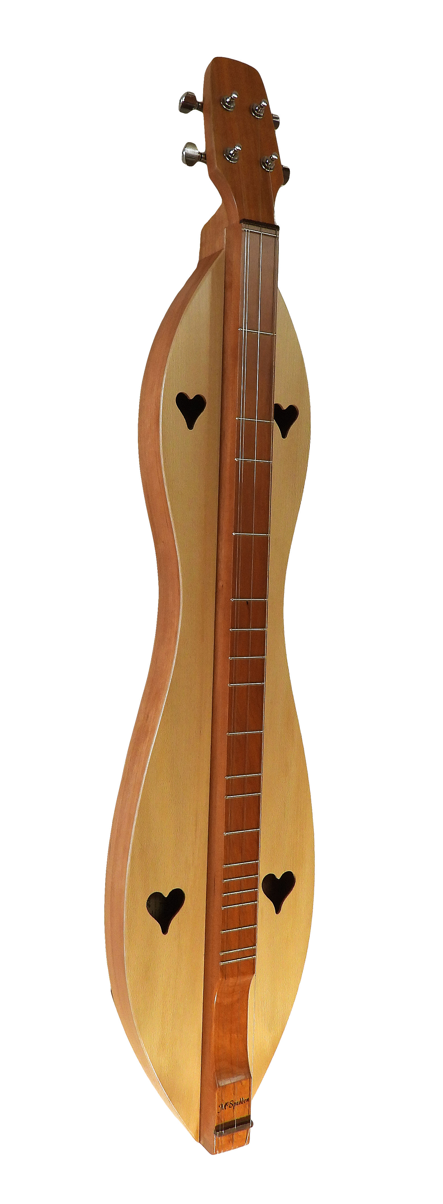 4 String, Flathead, Hourglass with Cherry back, sides and Spalted, Clear or Quartersawn Sycamore top. (4FHCSY)