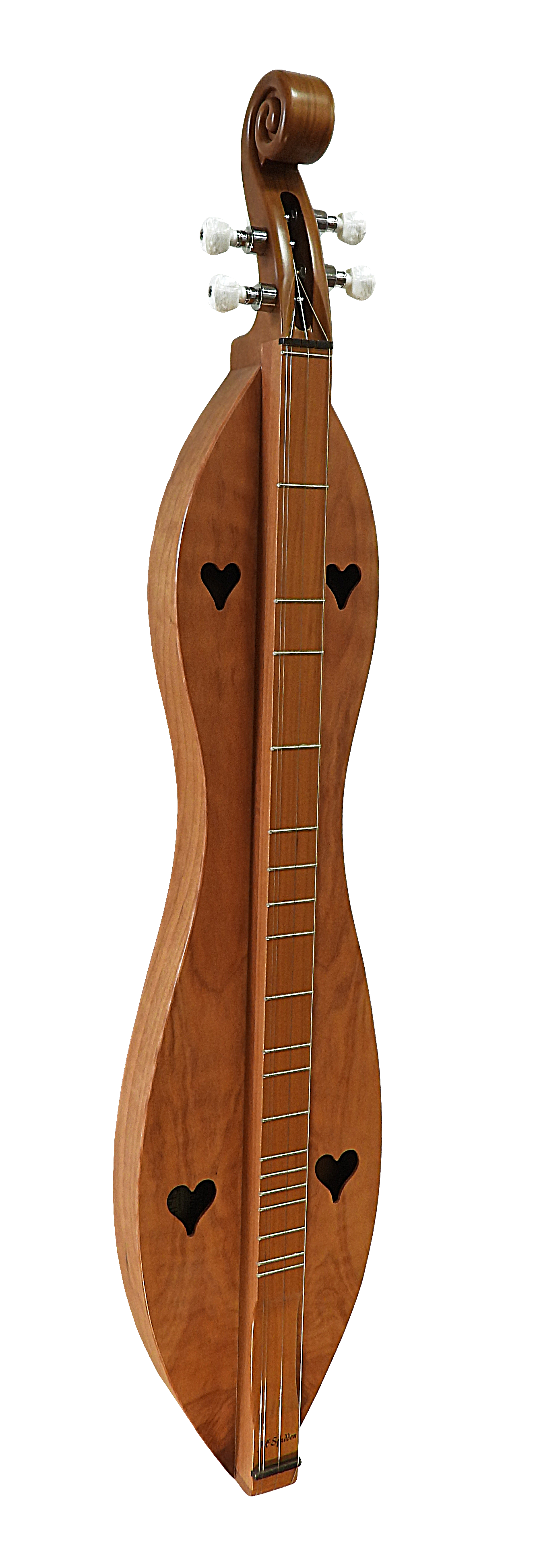 This 4SHCC is a handcrafted wooden musical instrument with a wooden body. It comes with a lifetime warranty.