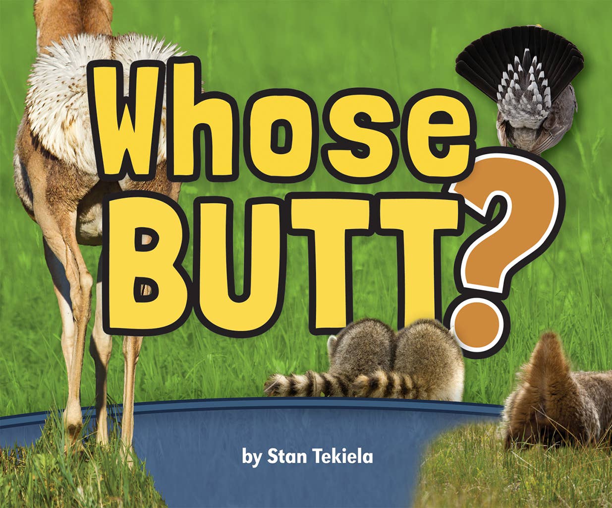 An educational book for kids called "Whose Butt?" about animal butts.