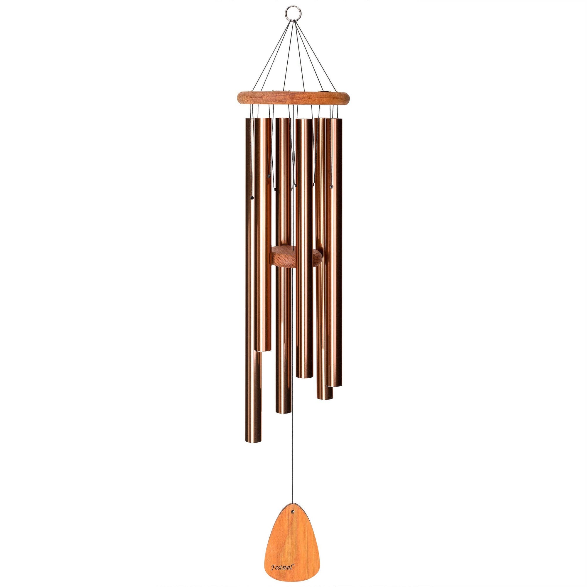 A Festival® 42-inch Windchime made of wood pieces.