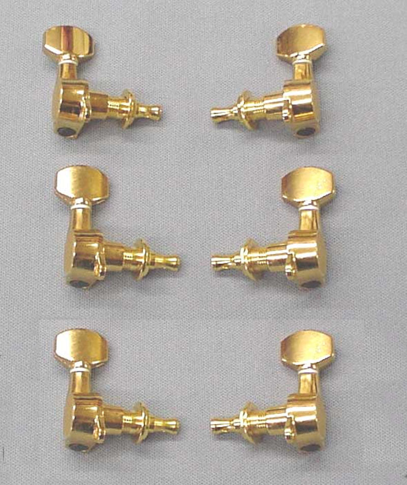 gear pegs Gold Plated Tuning Pegs Set of 6