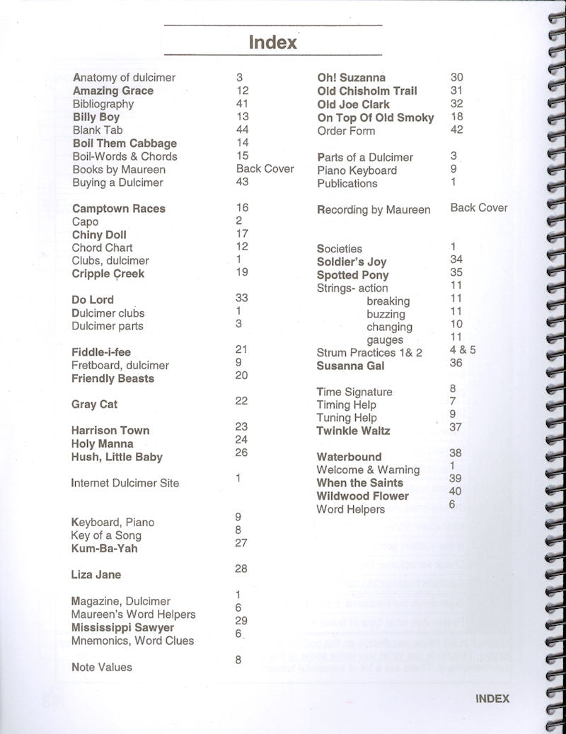 My Teaching Book I - Book and CD, by Maureen Sellers provides an extensive list of items including chord changes within its pages.