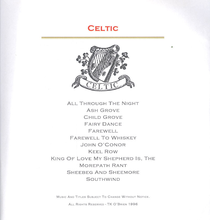 Celtic Lap Harp Packet featuring the enchanting melodies of "All Through The Night" and other traditional tunes. Perfect for relaxation and embracing the peaceful ambiance of the Ash Grove.