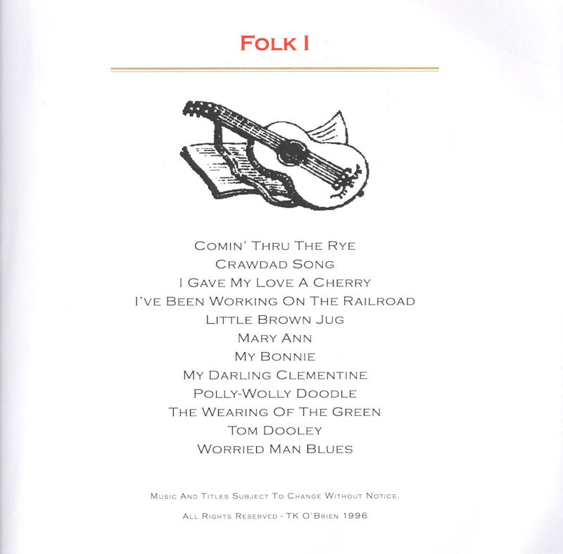 The cover of a Folk I Lap Harp Packet.