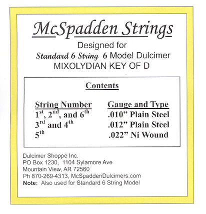 Standard 6 String Set