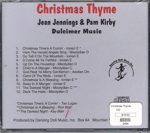 Christmas Thyme CD cover featuring the Christmas Thyme - by Jean Jennings and Pam Kirby Setser and designed by Jean Jennings.