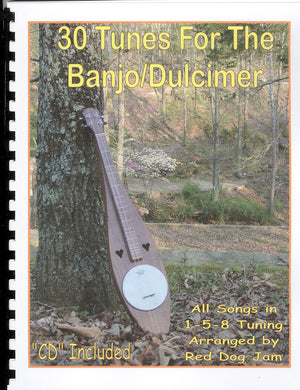 An easy-to-read tab book/CD featuring 30 tunes for the banjo and dulcimer, including D-A-D songs from the popular Red Dog Jam Book, the "30 Tunes for the Banjo/Dulcimer" product.