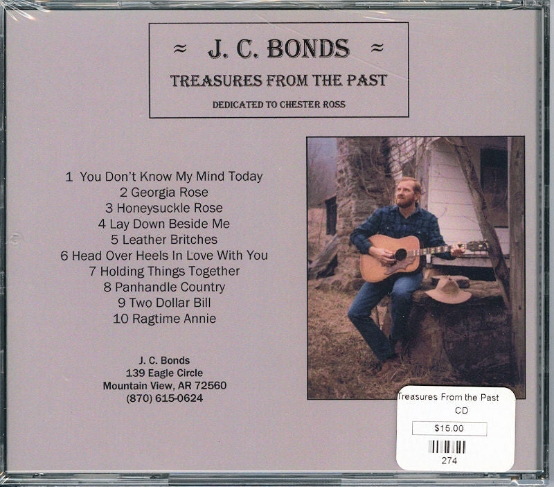 Treasures From the Past - by JC Bonds CD.