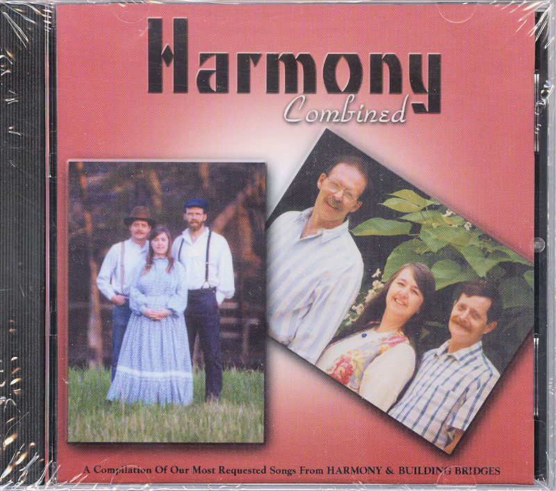CD cover titled "Combined by Harmony" featuring two photos of people posing outdoors.