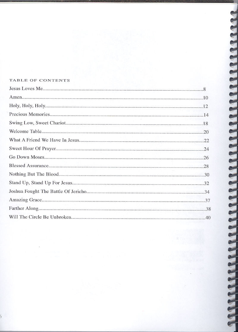 A Mountain Dulcimer in the Band - Book 5 - by Bing Futch, with a list of numbers on it, suitable for ensemble.