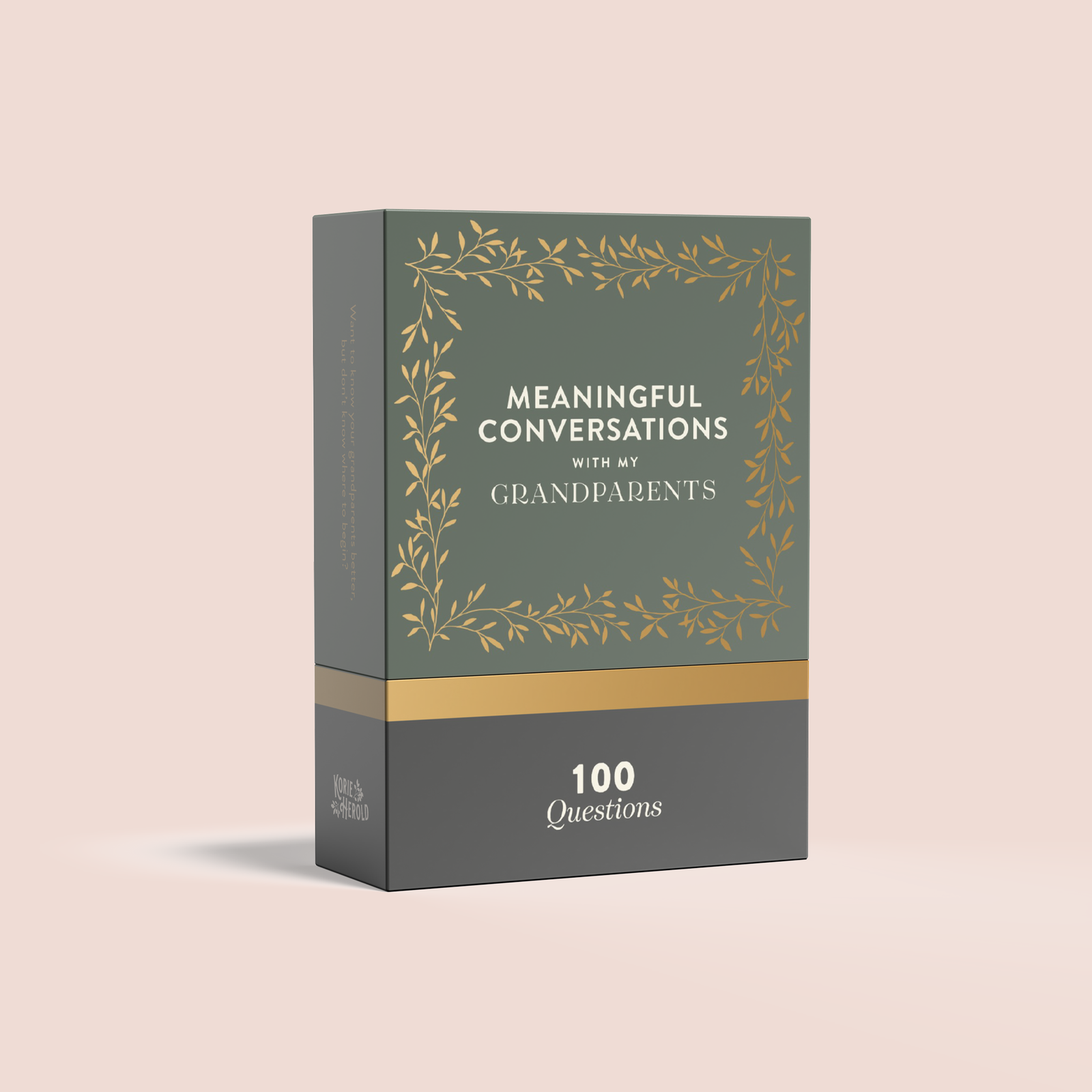 Meaningful Conversations with My Grandparents" is a product for grandparents to have meaningful conversations and strengthen relationships.