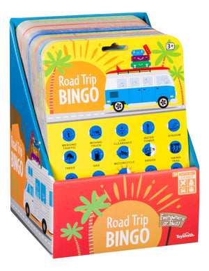 Road Trip BINGO, Travel Game is a fun game to play while on long road trips. With bingo cards in hand, players can keep themselves entertained by searching for various objects or landmarks outside the transparent window of Road Trip BINGO, Travel Game.