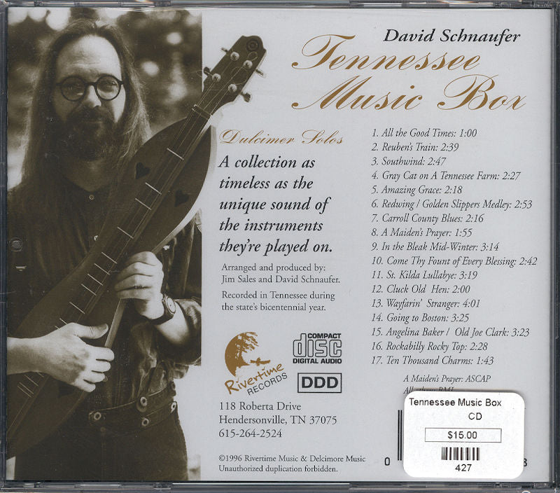 Tennessee Music Box - by David Schnaufer CD featuring David Schnaufer on various instruments.